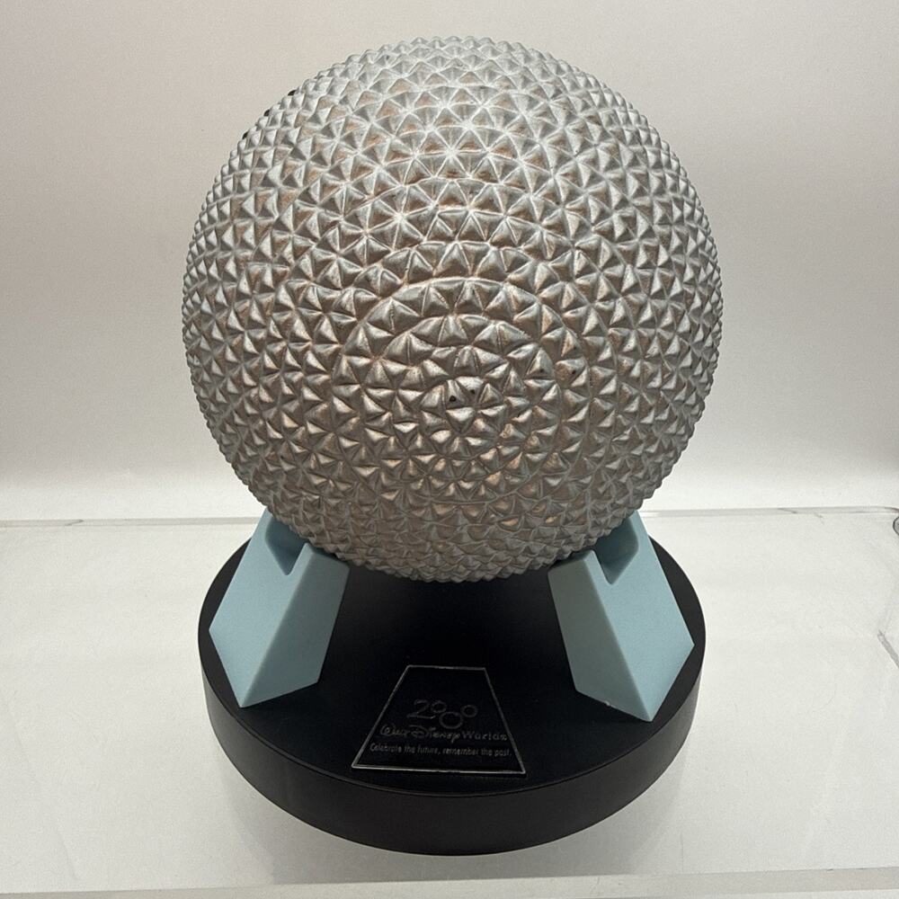 Walt Disney World EPCOT Spaceship Earth Geosphere Globe W/Stand